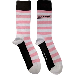 Blackpink - Stripes & Logo Uni Wht Socks (Eu 40-45) in the group MERCHANDISE /  /  at Bengans Skivbutik AB (4271738)