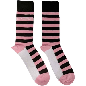Blackpink - Stripes & Logo Uni Pink Socks (Eu 40-45) in the group MERCHANDISE /  /  at Bengans Skivbutik AB (4271739)