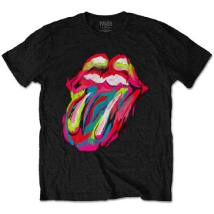 Rolling Stones - The Rolling Stones Unisex T-Shirt: Sixty Brushstroke Tongue in the group CDON - Exporterade Artiklar_Manuellt / T-shirts_CDON_Exporterade at Bengans Skivbutik AB (4272910r)