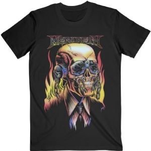 Megadeth - Megadeth Unisex T-Shirt: Flaming Vic in the group OTHER / BW-T-shirts at Bengans Skivbutik AB (4281535r)