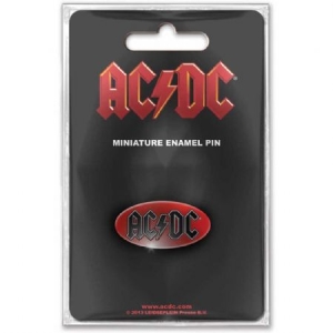 AC/DC - AC/DC Mini Pin Badge: Oval Logo in the group MERCHANDISE / Pin-Button Badge / Heavy Metal at Bengans Skivbutik AB (4284679)