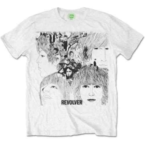 The Beatles - Revolver Album Cover Uni Wht    in the group MERCHANDISE / T-shirt / Pop-Rock at Bengans Skivbutik AB (4289815r)