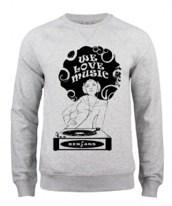 Bengans Sweatshirt - We Love Music in the group OTHER / Bengans Official Merch at Bengans Skivbutik AB (4294065r)