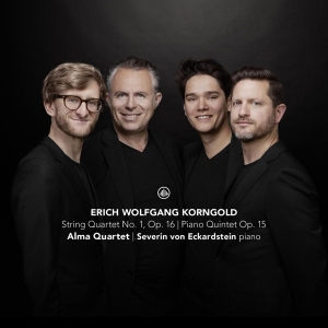 Alma Quartet / Severin Von Eckardstein - Korngold: String Quartet No. 1, Op. 16 / in the group CD / Övrigt at Bengans Skivbutik AB (4295678)