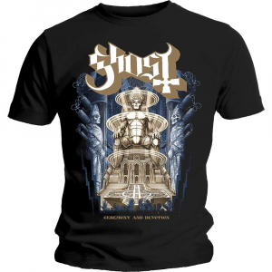 Ghost -  Ghost Unisex T-Shirt: Ceremony & Devotion (black) (S) in the group OUR PICKS / Recommended T-shirts at Bengans Skivbutik AB (4299708)