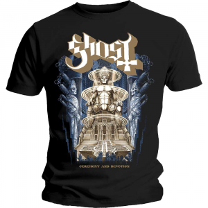 Ghost - Ghost Unisex T-Shirt: Ceremony & Devotio in the group OTHER / BW-T-shirts at Bengans Skivbutik AB (4299708r)