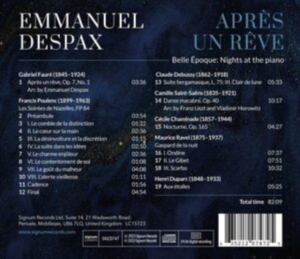 Emmanuel Despax - Apres Un Reve - Belle Epoque – Nigh in the group Externt_Lager /  at Bengans Skivbutik AB (4301892)