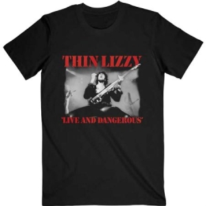 Thin Lizzy - Live & Dangerous (Large) Unisex T-Shirt in the group MERCH / T-Shirt / Summer T-shirt 23 at Bengans Skivbutik AB (4302922)