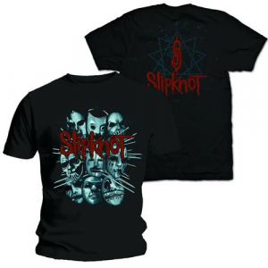 Slipknot - Masks 2 (Small) Unisex Back Print T-Shirt in the group OUR PICKS / Recommended T-shirts at Bengans Skivbutik AB (4303354)