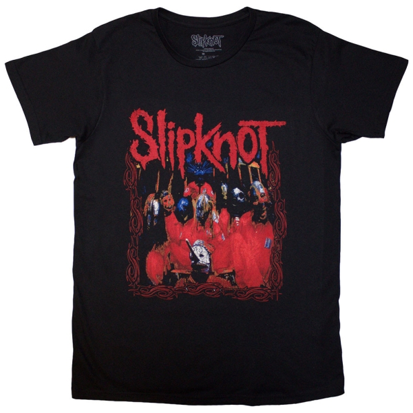 Slipknot - Band Frame Uni Bl T-Shirt in the group MERCH / Clothing / T-shirts at Bengans Skivbutik AB (4303361r)
