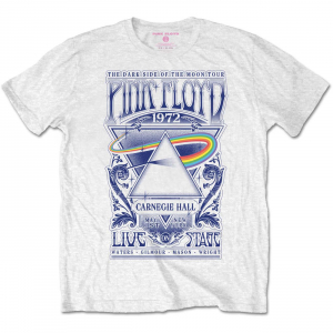 Pink Floyd - Carnegie Hall Poster (Small) Unisex White T-Shirt in the group OUR PICKS / Recommended T-shirts at Bengans Skivbutik AB (4303394)
