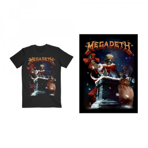 Megadeath - Santa Vic Chimney (Medium) Unisex T-Shirt in the group MERCH / T-Shirt / Summer T-shirt 23 at Bengans Skivbutik AB (4304023)