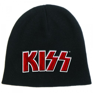 Kiss - Red On White Logo Unisex Beanie Hat in the group OTHER / MK Test 1 at Bengans Skivbutik AB (4304053)