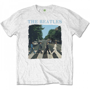The beatles - Abbey Road & Logo (Small) Unisex White T-Shirt in the group MERCHANDISE / T-shirt / Pop-Rock at Bengans Skivbutik AB (4304109)