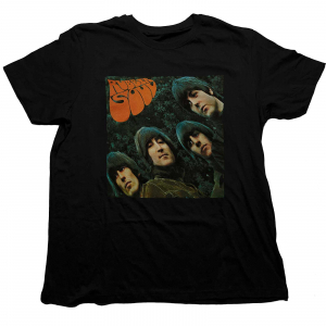 The Beatles - Rubber Soul Album Cover (Small) Unisex Black T-Shirt in the group MERCHANDISE / T-shirt / Pop-Rock at Bengans Skivbutik AB (4304114)