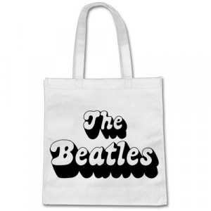 The Beatles - 1970's Logo Eco Bag Trend Version Black in the group OUR PICKS / Recommended Merch at Bengans Skivbutik AB (4304130)