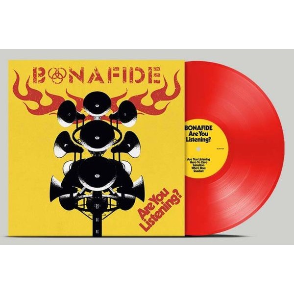Bonafide - Are You Listening? (Red Vinyl) in the group VINYL / Hårdrock/ Heavy metal at Bengans Skivbutik AB (4306414)
