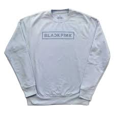 BlackPink - BlackPink Unisex Sweatshirt: Logo (light in the group MERCHANDISE / Sweatshirt / K-Pop at Bengans Skivbutik AB (4306794r)