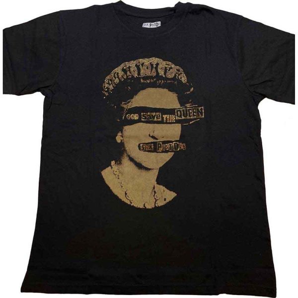 Sex Pistols - Gstq Diamante Uni Bl T-Shirt in the group MERCH / Clothing / T-shirts at Bengans Skivbutik AB (4307291)