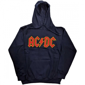 AC/DC - AC/DC Unisex Pullover Hoodie: Logo (navy in the group MERCHANDISE / Hoodies / Hårdrock at Bengans Skivbutik AB (4307851r)