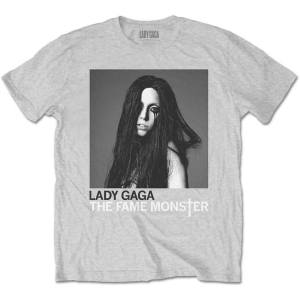 Lady Gaga - Fame Monster Uni Grey T-Shirt (L) in the group OTHER / Övrigt / at Bengans Skivbutik AB (4307904)