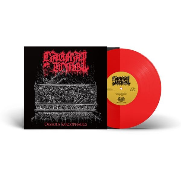 Carnal Tomb - Osseous Sarcophagus (10" Red Vinyl) in the group VINYL / Hårdrock/ Heavy metal at Bengans Skivbutik AB (4308281)