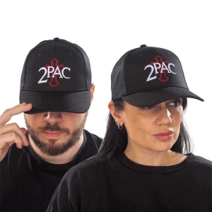 Tupac - Cross Logo Bl Baseball C in the group MERCHANDISE / Cap / Hip Hop-Rap at Bengans Skivbutik AB (4321883)