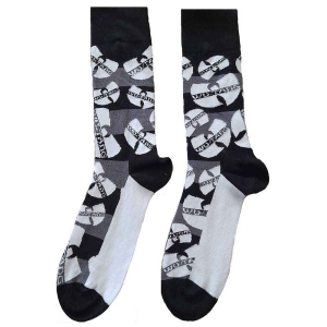 Wu-Tang Clan - Logos Monochrome Bl Socks (Eu 40-45) in the group MERCHANDISE /  /  at Bengans Skivbutik AB (4338967)