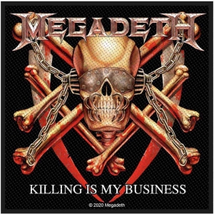 Megadeth - Killing Is My Business Standard Patch in the group MERCHANDISE / Patch / Heavy Metal at Bengans Skivbutik AB (4359322)