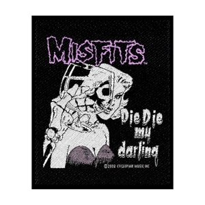 Misfits - Die Die My Darling Standard Patch in the group MERCHANDISE / Merch / Punk at Bengans Skivbutik AB (4359380)