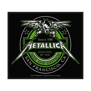 Metallica - Beer Label Standard Patch in the group MERCHANDISE / Patch / Heavy Metal at Bengans Skivbutik AB (4359410)