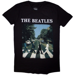 The Beatles - Abbey Road & Logo Uni Bl    in the group MERCHANDISE / T-shirt / Pop-Rock at Bengans Skivbutik AB (4379218r)