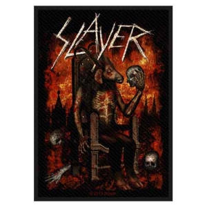 Slayer - Devil On Throne Standard Patch in the group MERCHANDISE / Merch / Hårdrock at Bengans Skivbutik AB (4379243)