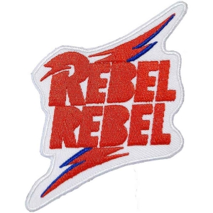 David Bowie - Rebel Rebel Woven Patch in the group MERCHANDISE / Merch / Pop-Rock at Bengans Skivbutik AB (4379814)