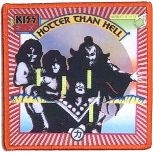 Kiss - Hotter Than Hell Printed Patch in the group MERCHANDISE / Accessoarer / Hårdrock at Bengans Skivbutik AB (4379906)