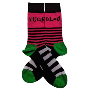 Yungblud - Logo & Stripes Uni Bl Socks (Eu 40-45) in the group MERCHANDISE /  /  at Bengans Skivbutik AB (4395729)