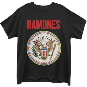 Ramones - Full Colour Seal Uni Bl T-Shirt  (L) in the group MERCHANDISE / T-shirt / Punk at Bengans Skivbutik AB (4398296)