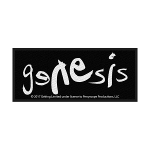 Genesis - Logo Standard Patch in the group MERCHANDISE / Merch / Pop-Rock at Bengans Skivbutik AB (4400359)