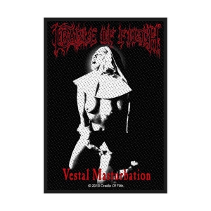 Cradle Of Filth - Vestal Masturbation Standard Patch in the group MERCHANDISE / Patch / Heavy Metal at Bengans Skivbutik AB (4400361)