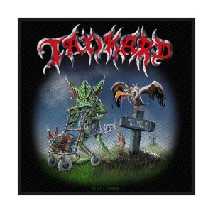 Tankard - One Foot In The Grave Standard Patch in the group MERCHANDISE / Merch / Hårdrock at Bengans Skivbutik AB (4400382)