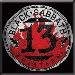 Black Sabbath - Fridge Magnet: 13 in the group CDON - Exporterade Artiklar_Manuellt / Merch_CDON_exporterade at Bengans Skivbutik AB (4400469)