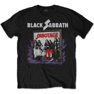 Black Sabbath - Unisex T-Shirt: Sabotage Vintage (X-Larg in the group OTHER / BW-T-shirts at Bengans Skivbutik AB (4400497)