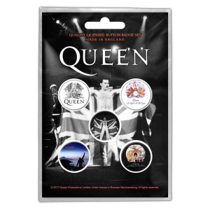 Queen - Freddie Button Badge Pack in the group MERCHANDISE / Merch / Pop-Rock at Bengans Skivbutik AB (4400510)
