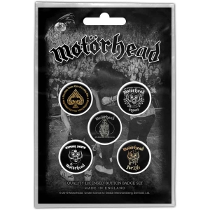 Motorhead - Clean Your Clock Button Badge Pack in the group MERCHANDISE / Merch / Hårdrock at Bengans Skivbutik AB (4400531)