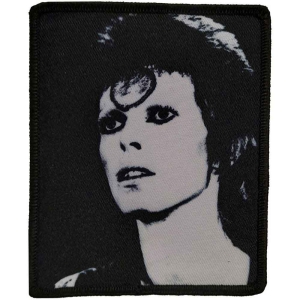 David Bowie - Black & White Printed Patch in the group MERCHANDISE / Merch / Pop-Rock at Bengans Skivbutik AB (4400561)