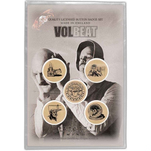 Volbeat - Servant Of The Mind Button Badge Pack in the group MERCHANDISE / Merch / Hårdrock at Bengans Skivbutik AB (4400594)