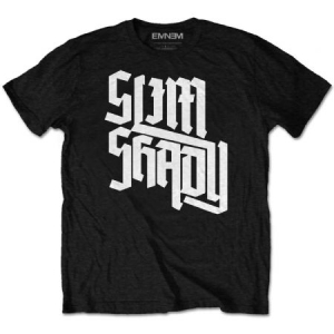 Eminem - Unisex T-Shirt: Shady Slant (Small) in the group OTHER / BW-T-shirts at Bengans Skivbutik AB (4400603)