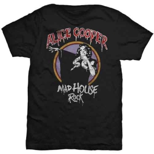 Alice Cooper - Mad House Rock Uni Bl    in the group MERCHANDISE / T-shirt / Hårdrock at Bengans Skivbutik AB (4400829)
