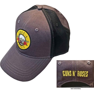 Guns N Roses - Circle Logo Char/Bl Baseball C in the group MERCHANDISE / Cap / Heavy Metal at Bengans Skivbutik AB (4400878)