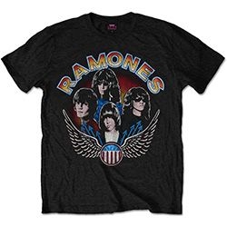 Ramones - Unisex T-Shirt: Vintage Wings Photo (XX-Large) in the group Minishops / Ramones at Bengans Skivbutik AB (4401007)
